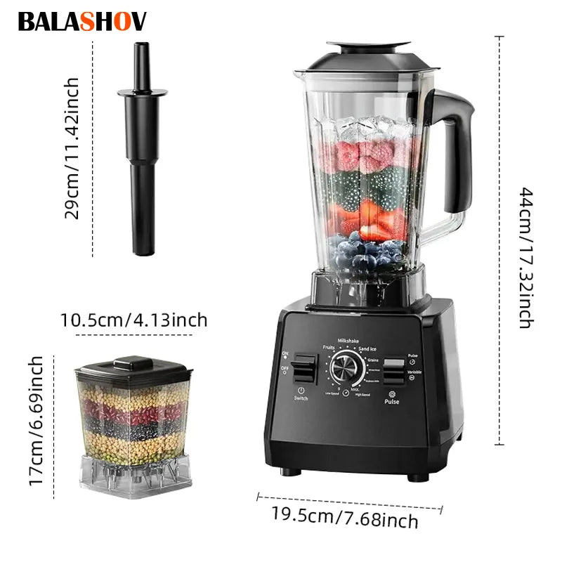 Professional High-Speed Commercial Kitchen Blender