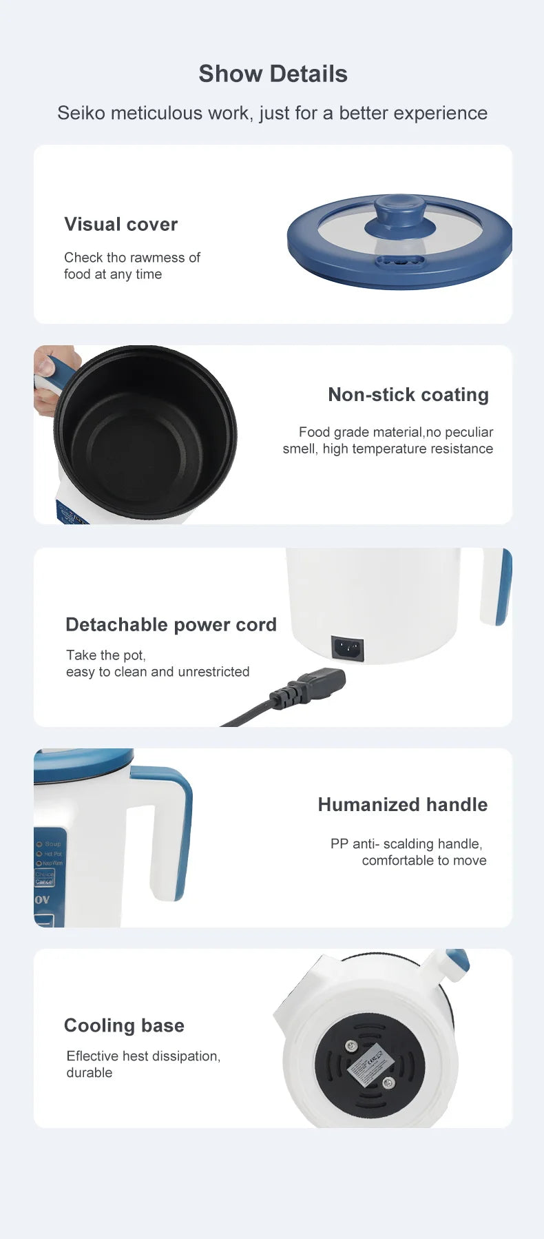Compact Intelligent Electric Mini Rice Cooker - 15