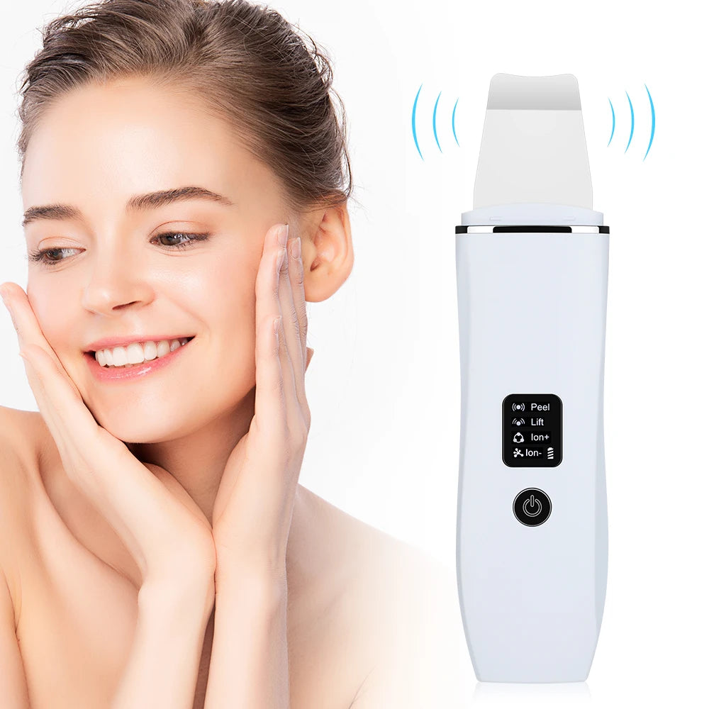 Ultrasonic Facial Skin Scrubber and Pore Cleaner - 1