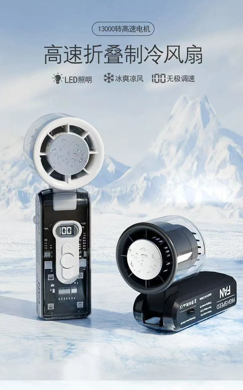Portable High-Speed Handheld Cooling Fan