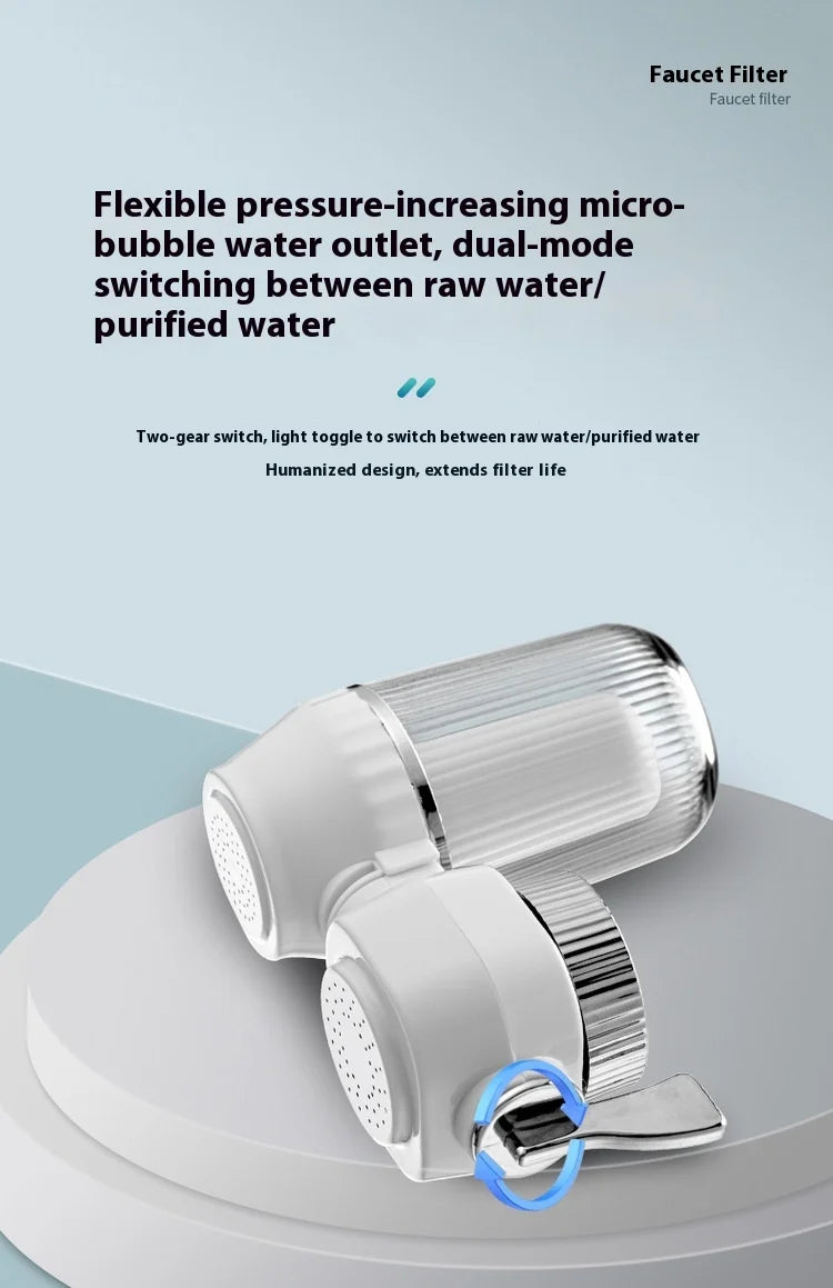 Universal Faucet Mounted Kitchen Water Purifier Filter