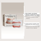 Temporary Silicone Denture Set for Instant Smile Restoration
