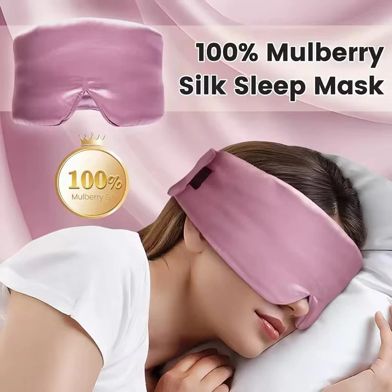 Silk Sleep Mask for Total Blackout and Rest