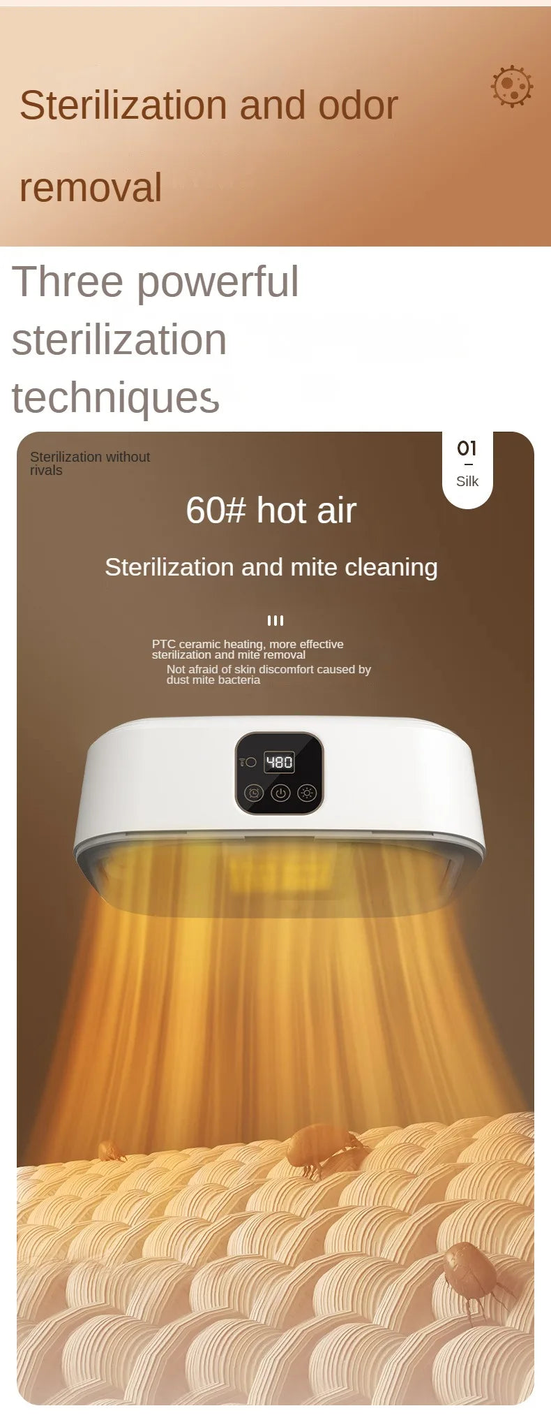 Portable Electric Folding Clothes Dryer with Remote Control
