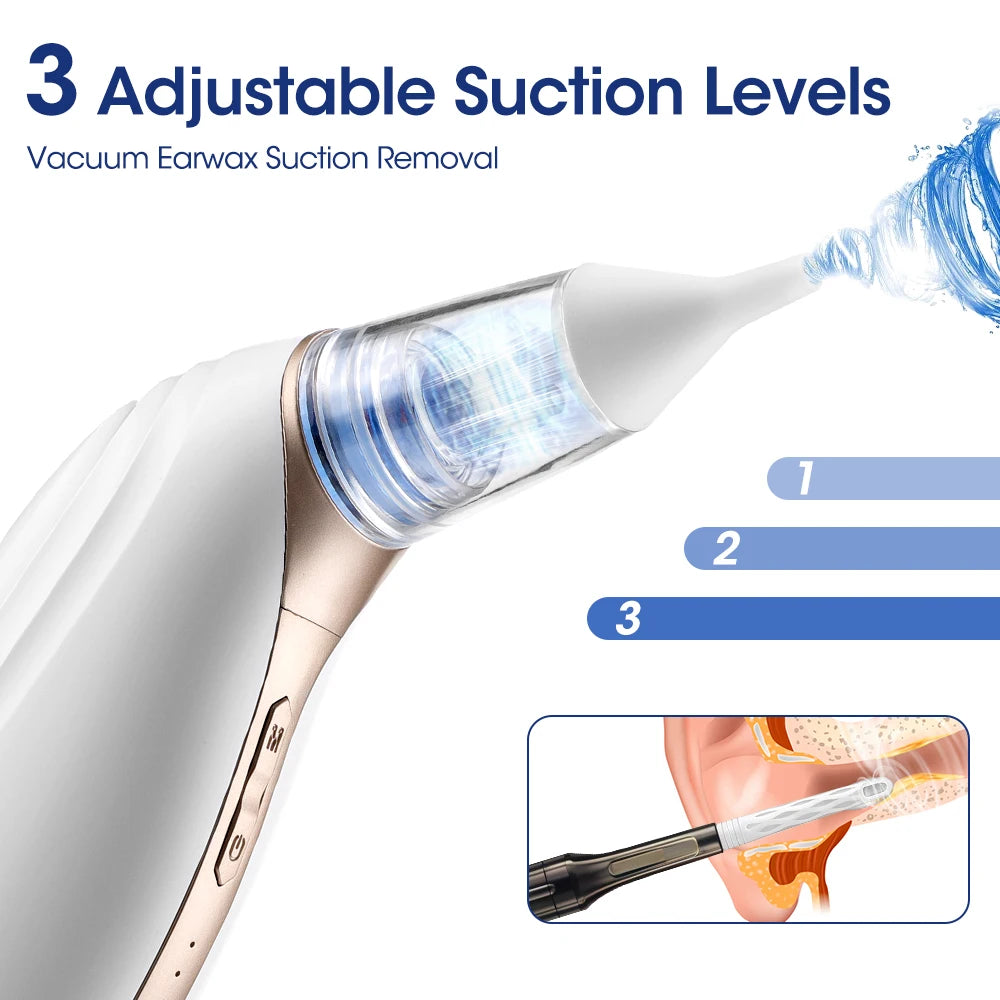 Electric Vacuum Earwax Removal Tool for Adults and Children