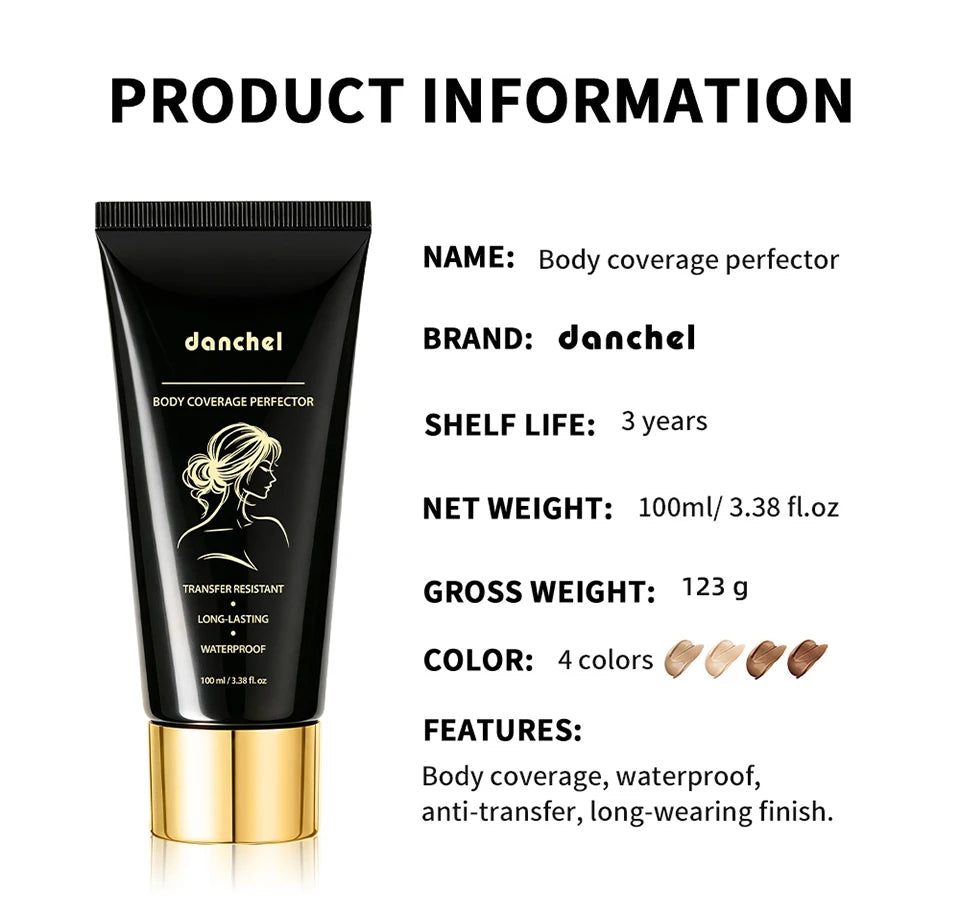 Waterproof Full Coverage Body Concealer for Tattoos and Scars - 18