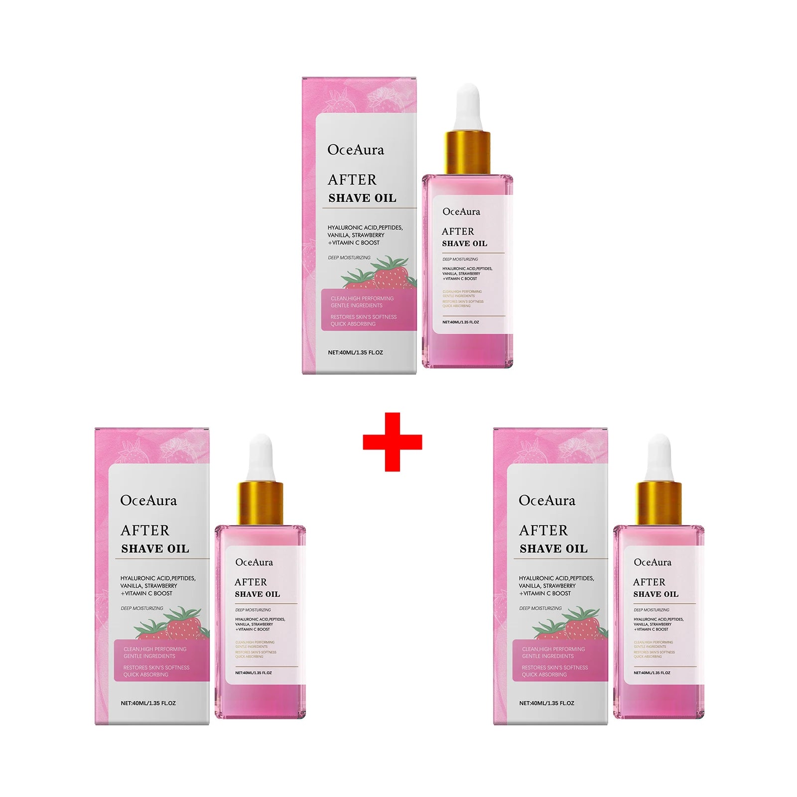 Strawberry Scented Soothing After Shave Oil for Hair Removal - 15