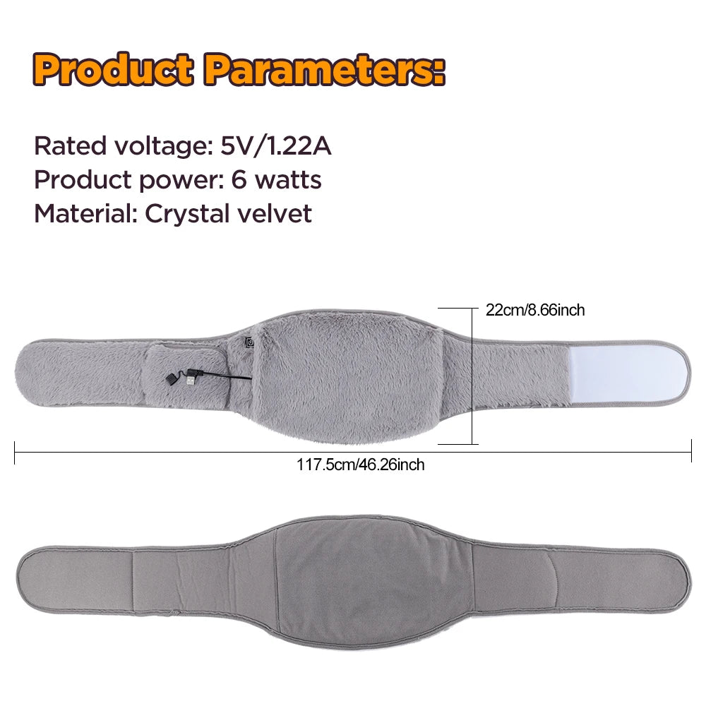 Electric Heated Waist and Abdomen Warming Belt - 17
