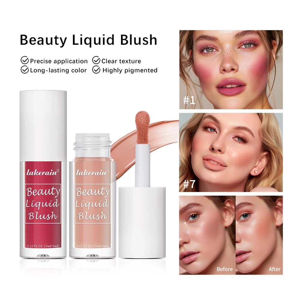 Waterproof Liquid Cheek Blush for Natural Makeup - 2