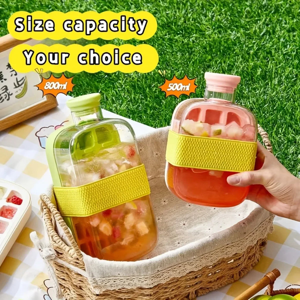 Portable Ice Cube Maker and Storage Bottle