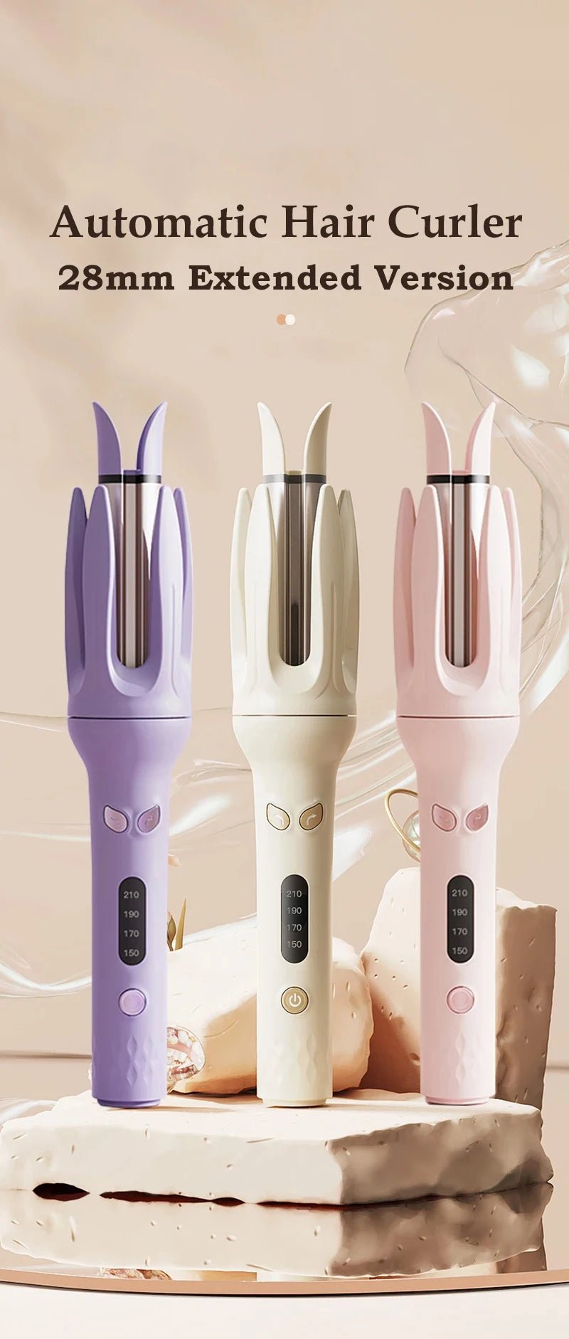 Automatic Rotating Hair Curler for Effortless Waves