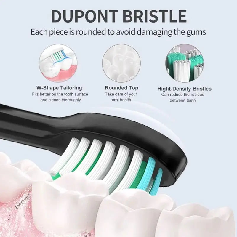 Rechargeable Sonic Electric Toothbrush with 8 Brush Heads - 2