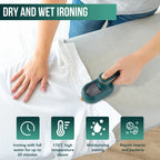 Portable 2-in-1 Rotatable Handheld Steam Iron for Travel