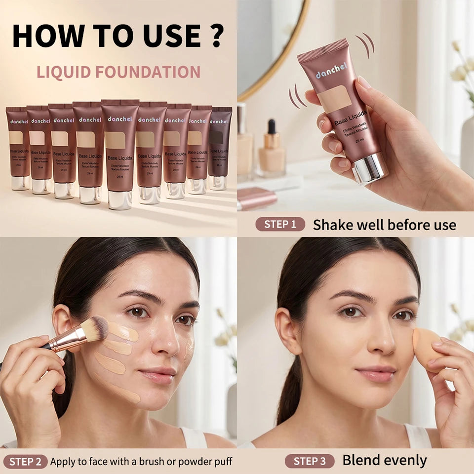 Velvet Matte Liquid Foundation for Flawless Coverage - 14