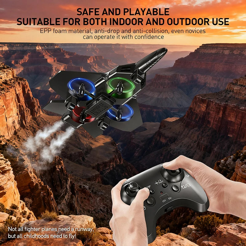 Stunt LED Foam RC Fighter Jet for Beginners - 4