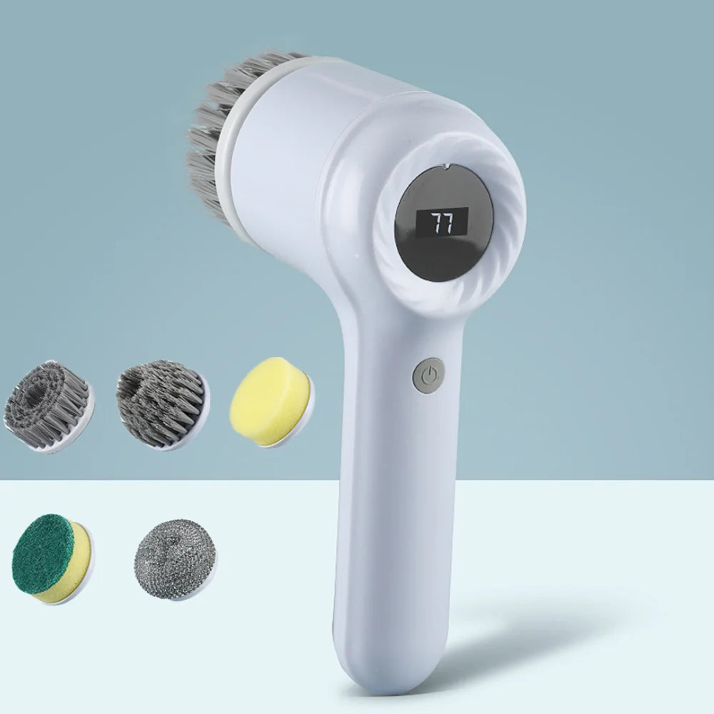 Electric Rotary Cleaning Brush for Kitchen and Bathroom - 19