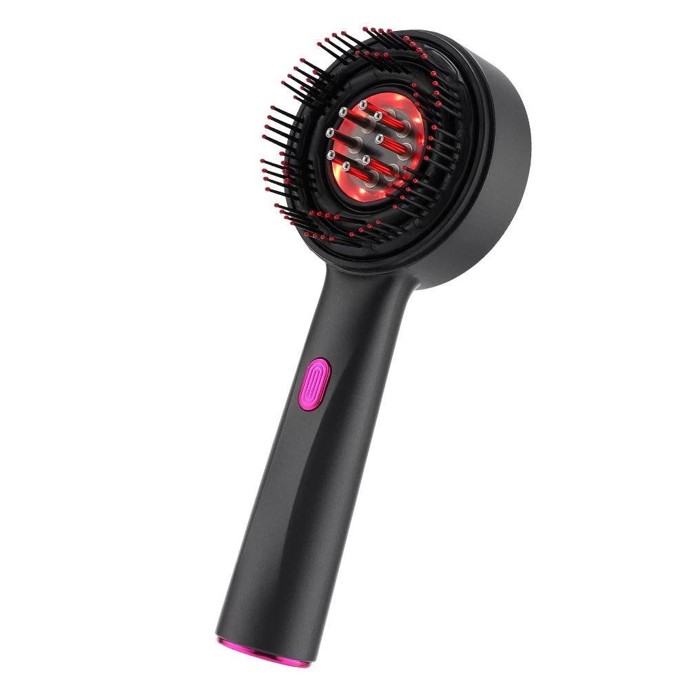 Electric Scalp Vibration Massage Comb with Red Light Therapy