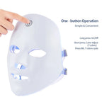 7-Color Rechargeable LED Facial Mask for Skin Rejuvenation