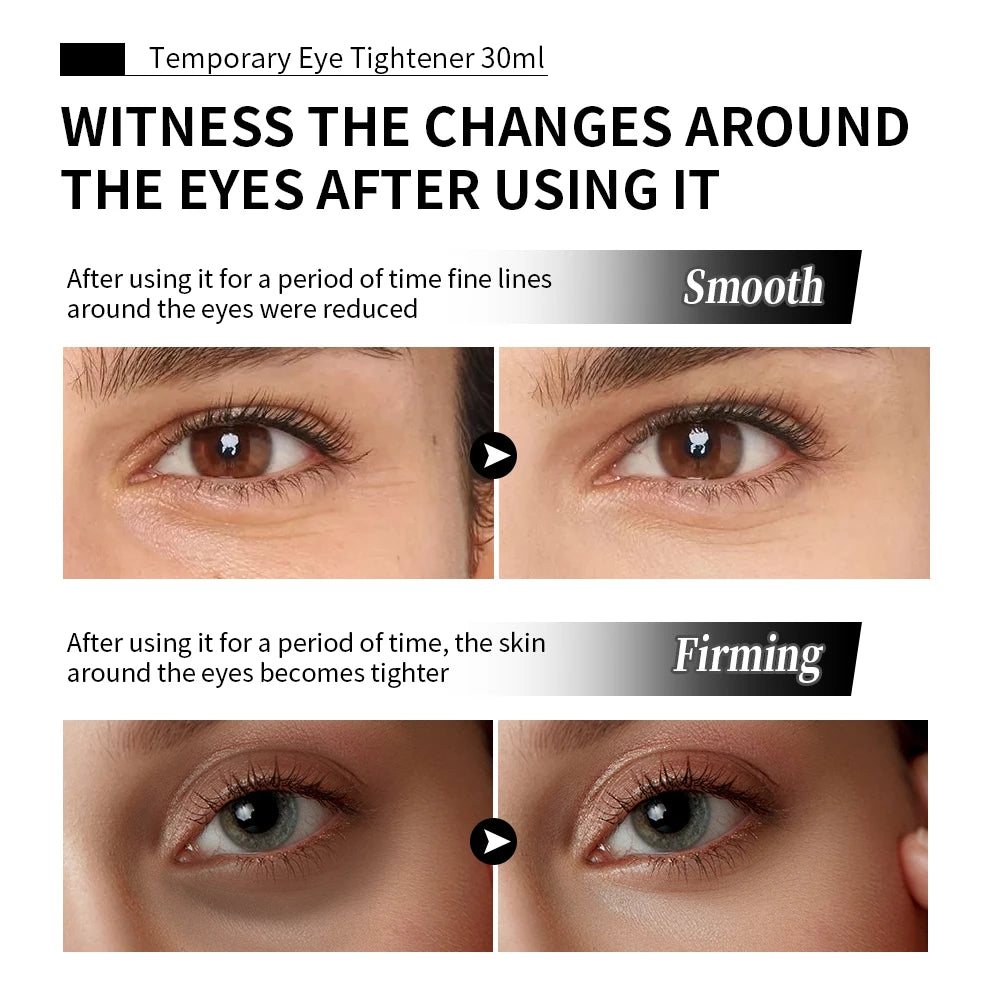 Instant Temporary Eye Tightener Cream for Fine Lines and Wrinkles
