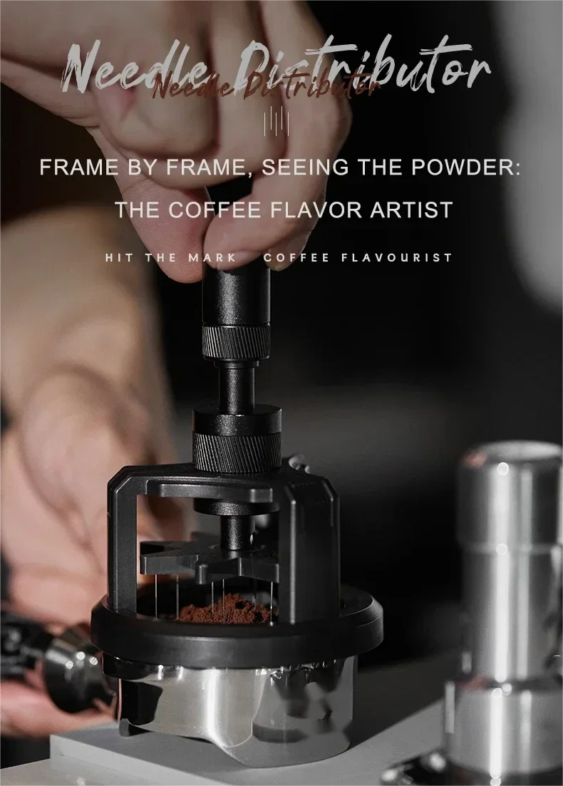 Adjustable Espresso Coffee Distribution and Stirring Tool - 7