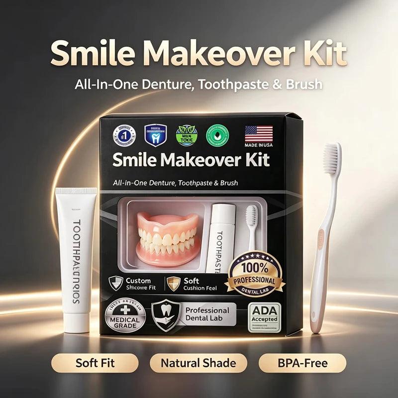 Moldable Silicone Denture Set for Instant Smile Makeover - 12