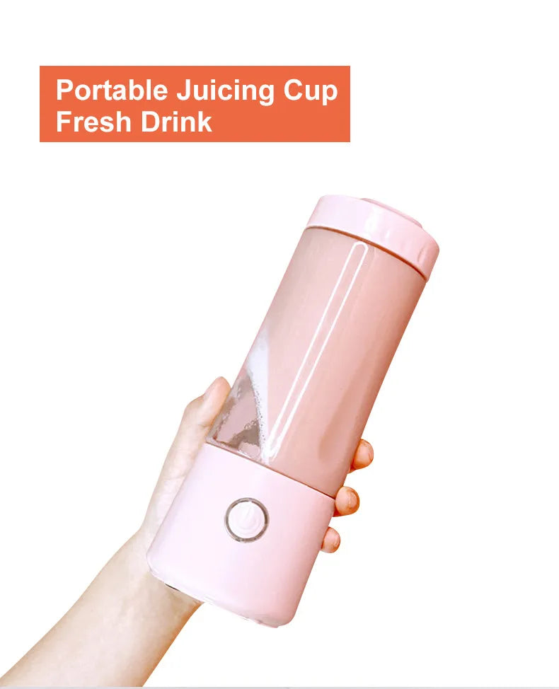 Portable Electric Rechargeable Juicer Blender Cup