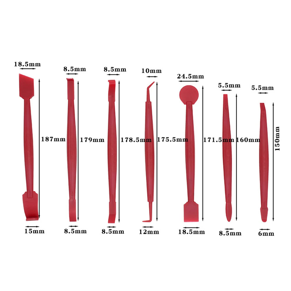 7-Piece Car Vinyl Wrap and Decal Trimming Tool Kit - 17