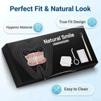 Complete Denture Set with Storage Case and Cleaning Kit