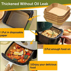 Disposable Non-Stick Air Fryer Parchment Paper Liners