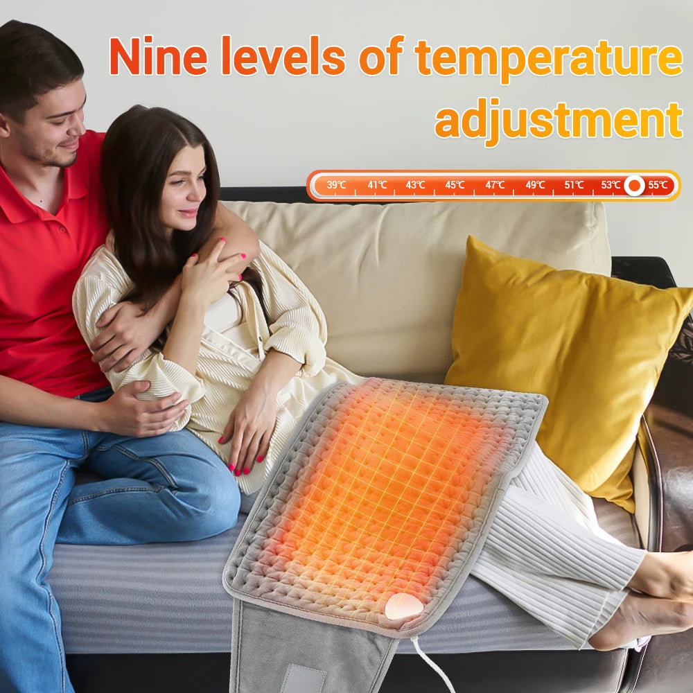 Electric Heated Waist and Back Support Wrap with Temperature Control - 10
