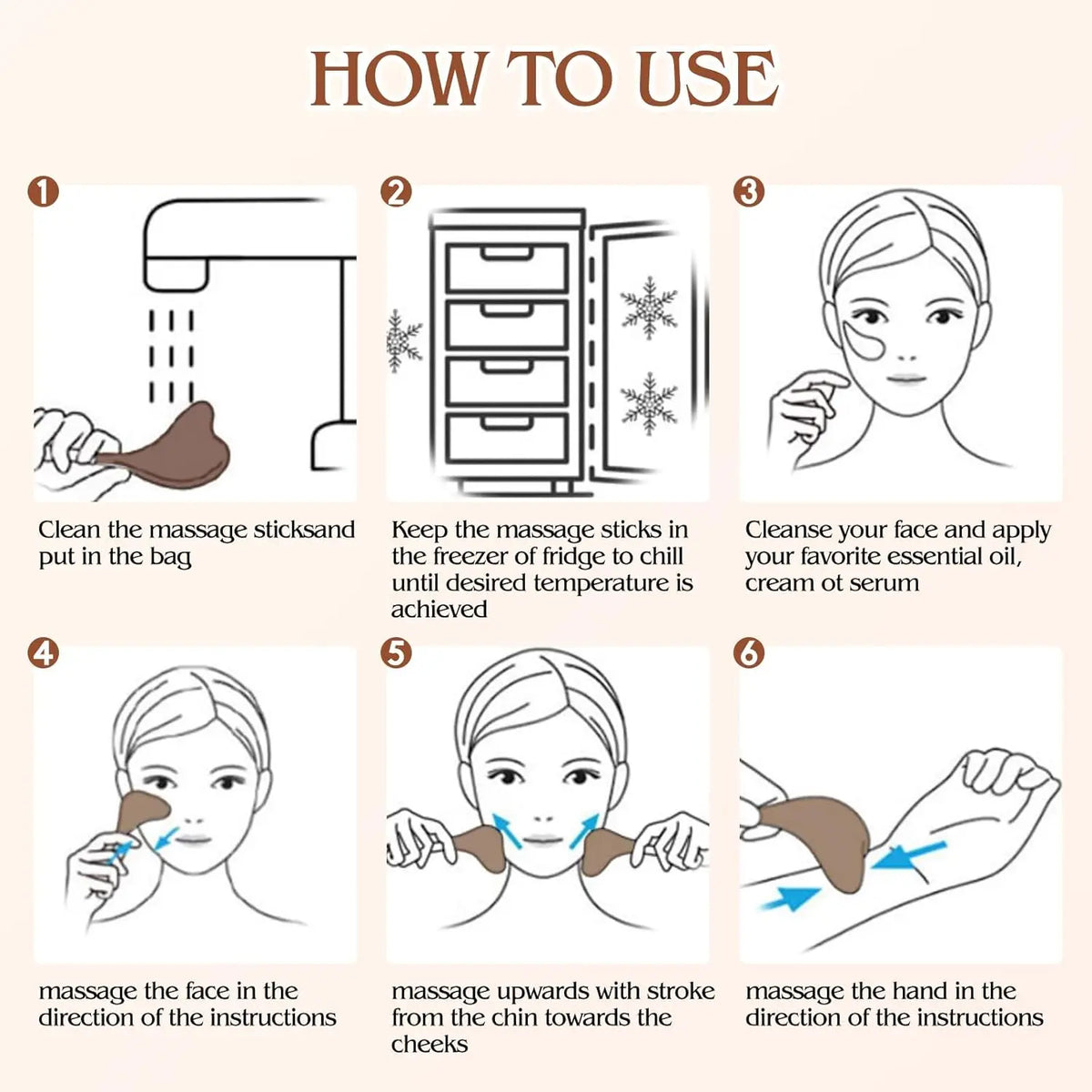 2-in-1 Stainless Steel Cooling Facial Ice Globes for Skin Tightening
