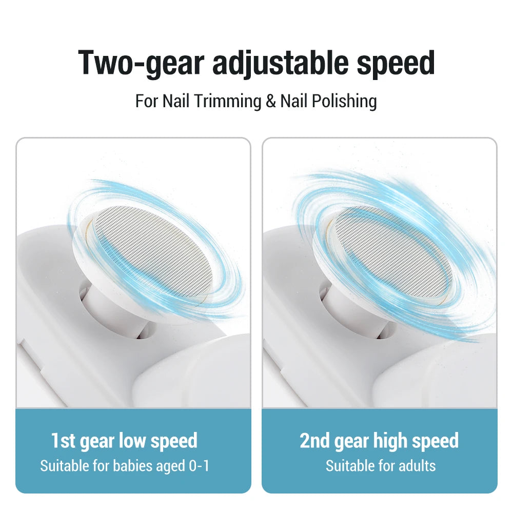 Electric Automatic Nail Trimmer and Polisher for All Ages - 3