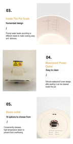 Portable Electric Multi-Cooker for Dorms and Travel