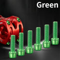 6-Piece M5x18mm Colored Bike Stem and Handlebar Bolt Set