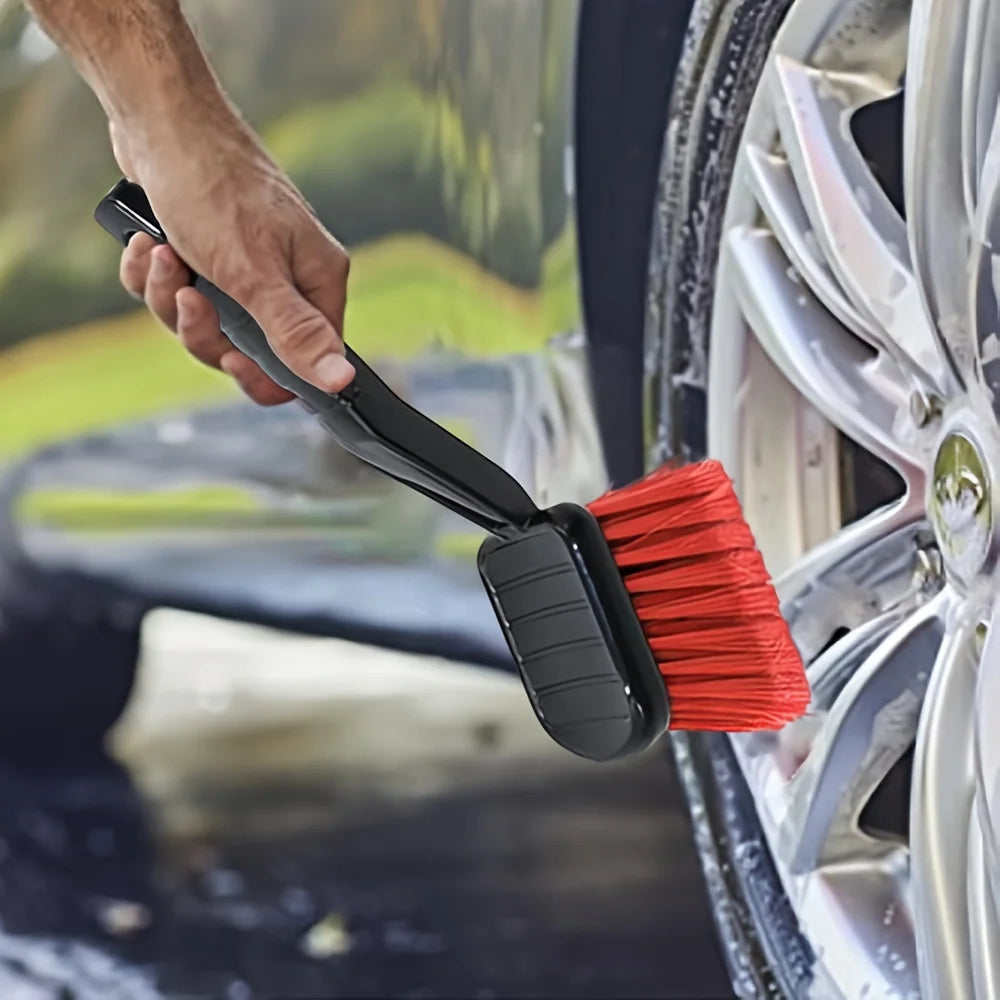 Soft Bristle Long Handle Car Wash Brush for Wheels and Body - 1