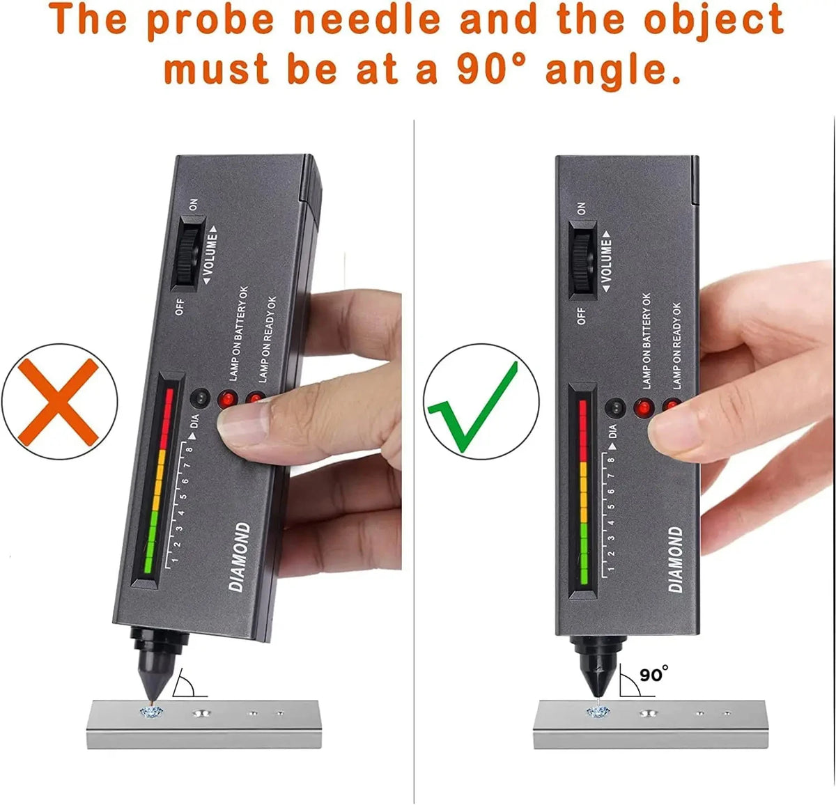 Professional Diamond Tester Pen with Carrying Case