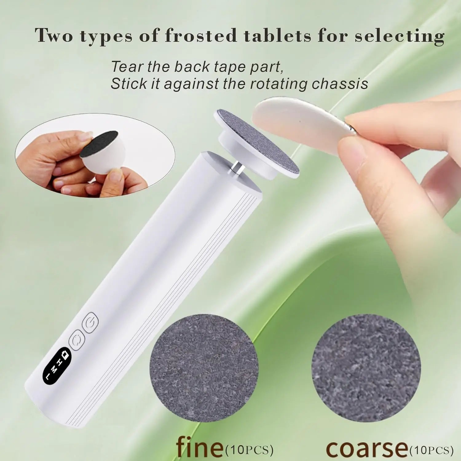 Electric Cordless Foot Callus Remover with 6 Speed Settings - 5