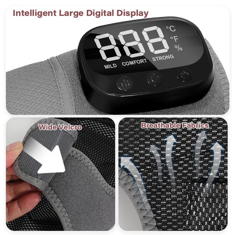 3-in-1 Cordless Vibration Knee and Joint Massager - 6