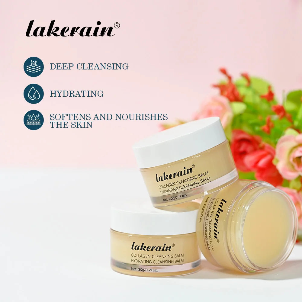 Collagen Hydrating Cleansing Balm for Deep Makeup Removal