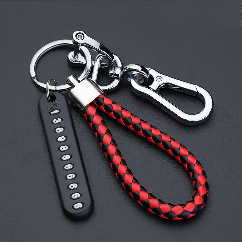 Anti-Lost Phone Number Car Keychain - 7