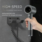 Wall-Mounted Ionic Hair Dryer for Home and Bathroom