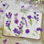 40-Piece Floral Sticker Set for Scrapbooking and Journaling