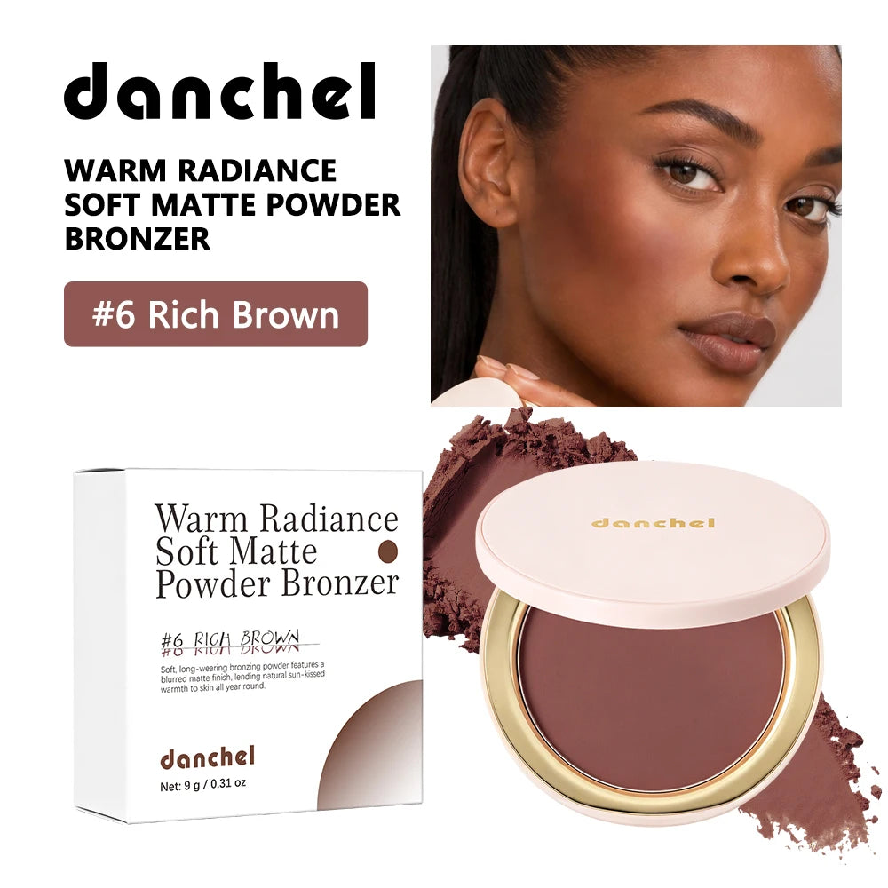 Soft Matte Bronzer Powder for Natural Face Contouring - 24