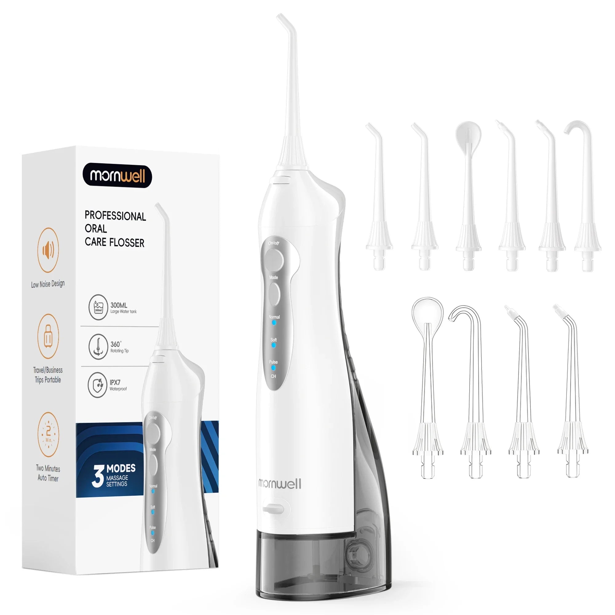 Portable Rechargeable Water Flosser for Oral Hygiene and Teeth Cleaning - 19