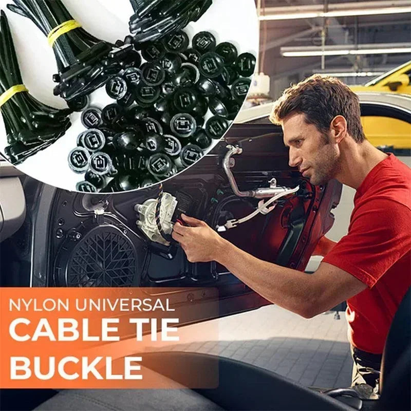 Self-Locking Nylon Cable Tie Fasteners for Automotive Wiring - 4