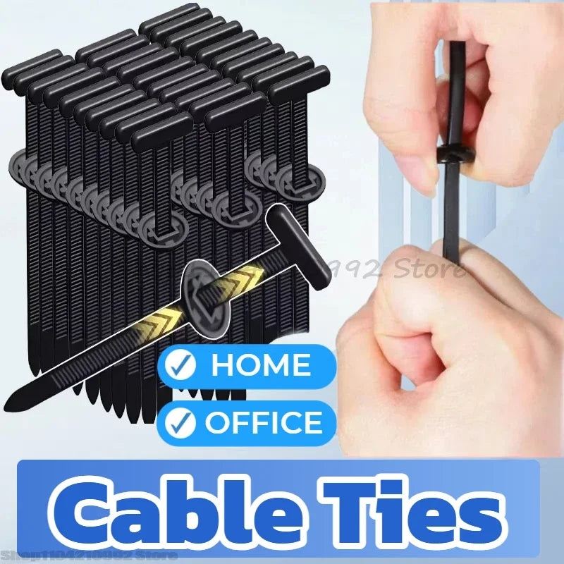 Heavy-Duty Self-Locking Nylon Cable Ties for Automotive Repairs