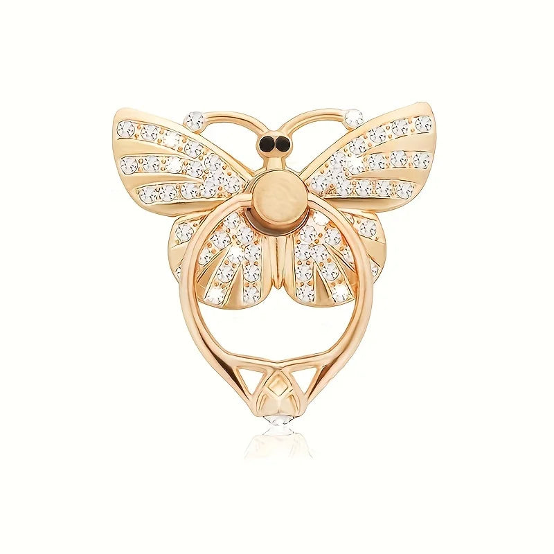 Glitter Butterfly Phone Ring Holder Kickstand