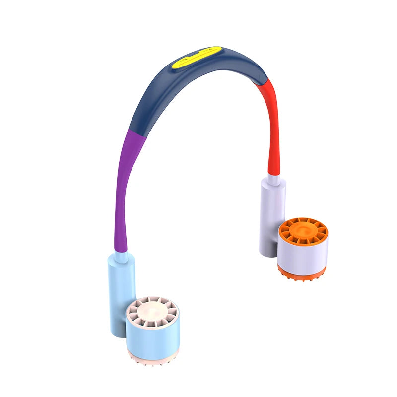Portable Rechargeable Hands-Free Neck Fan for Travel and Sports