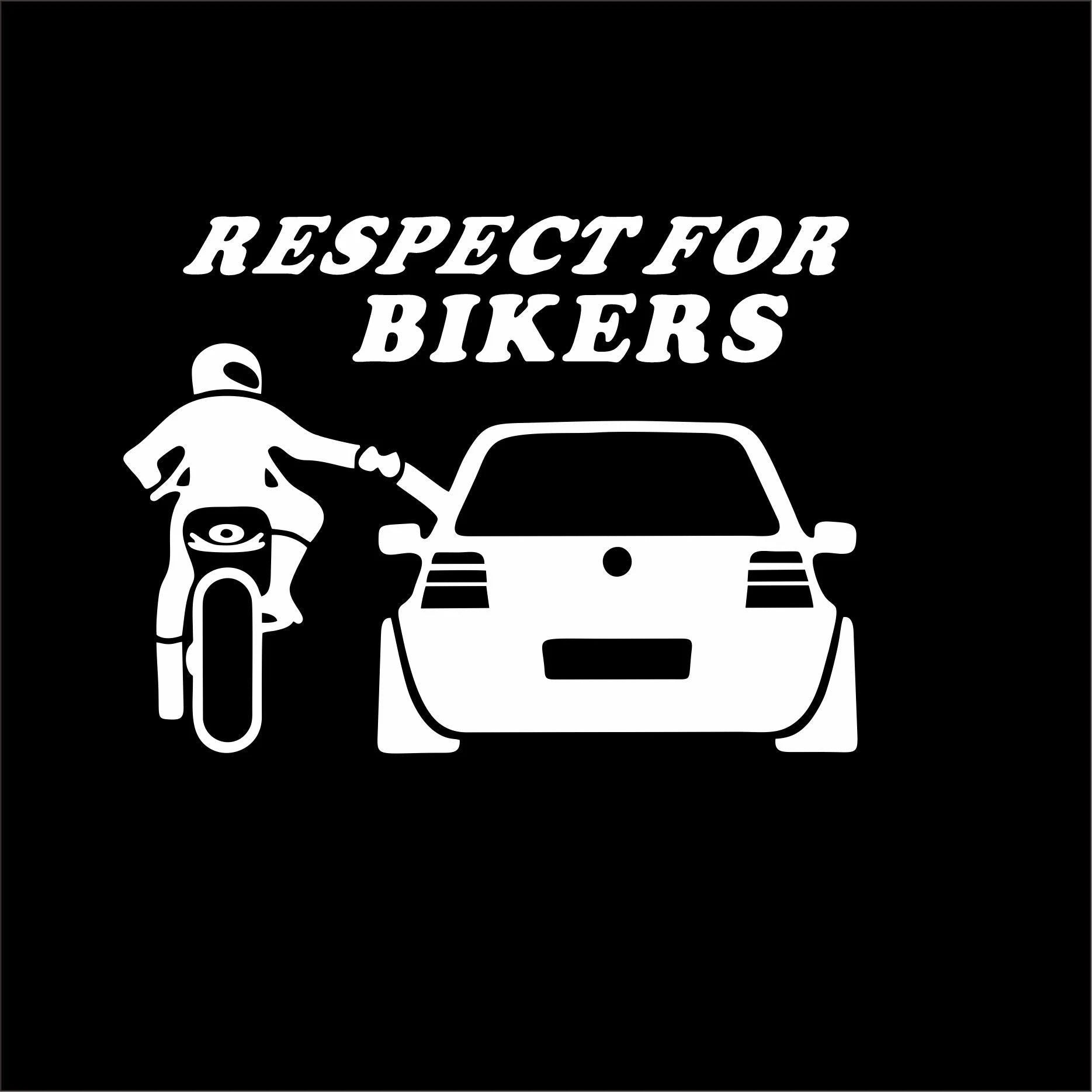 Respect for Bikers Car Window Decal - 7