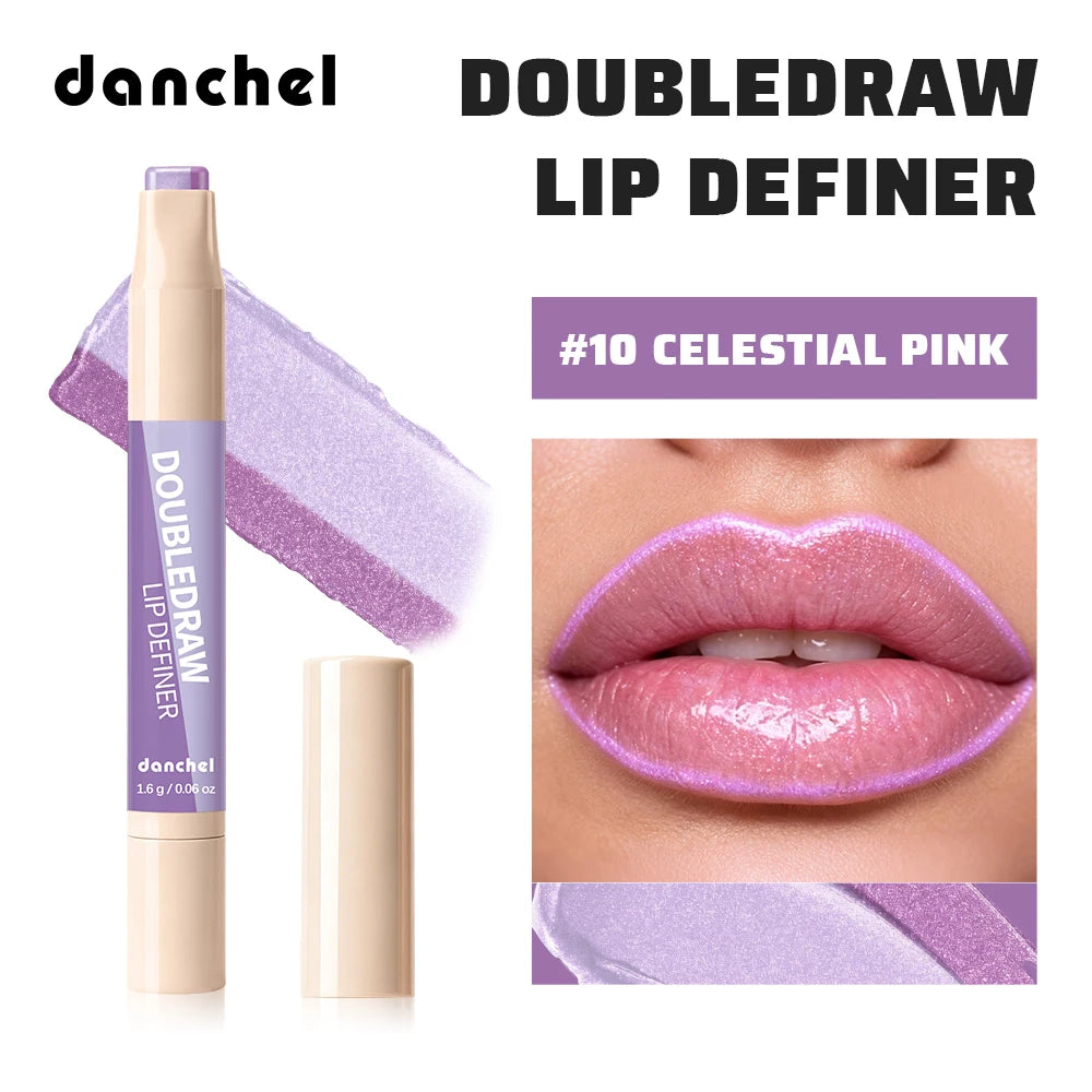 2-in-1 Dual-Ended Lip Liner and Matte Lipstick Pencil